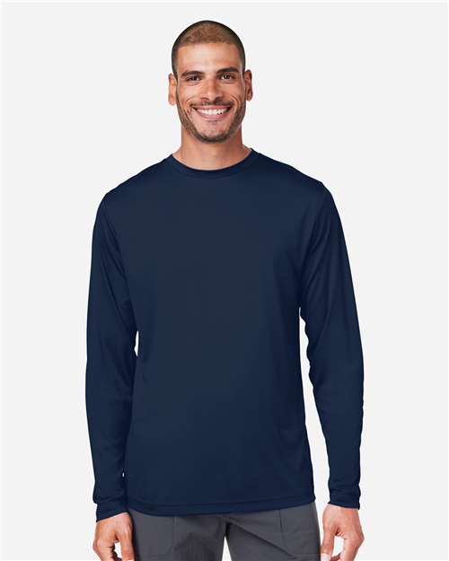 Unisex Capital Long Sleeve Performance T-Shirt — Classic Navy