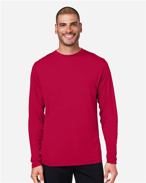 Unisex Capital Long Sleeve Performance T-Shirt — Classic Red