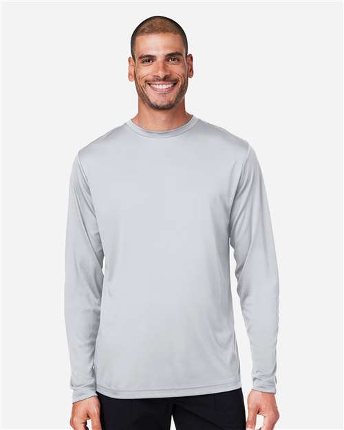 Unisex Capital Long Sleeve Performance T-Shirt — Platinum