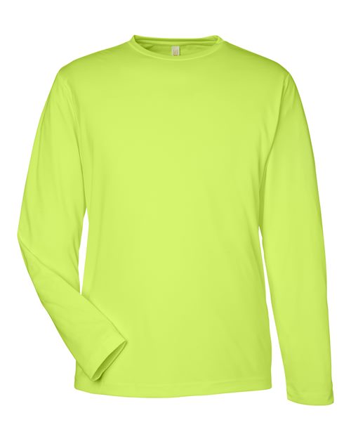 Unisex Capital Long Sleeve Performance T-Shirt — Safety Yellow