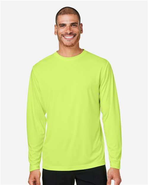 Unisex Capital Long Sleeve Performance T-Shirt — Safety Yellow