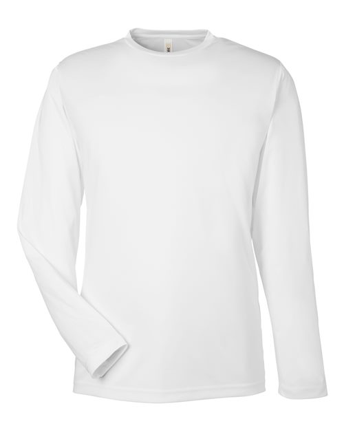 Unisex Capital Long Sleeve Performance T-Shirt — White