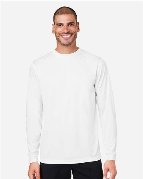 Unisex Capital Long Sleeve Performance T-Shirt — White