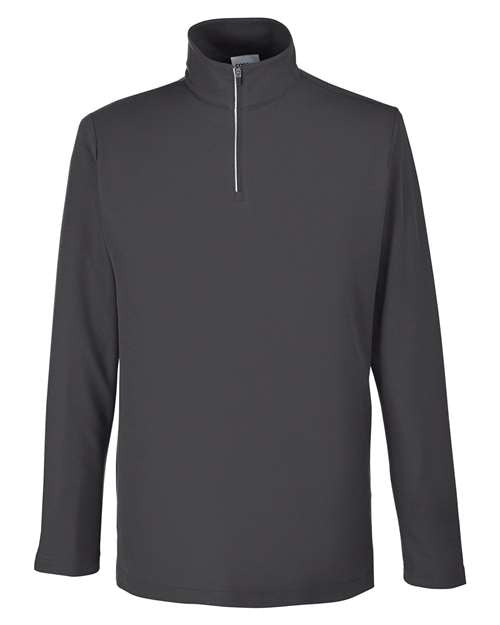 Men's Fusion ChromaSoft™ Pique Quarter-Zip Pullover — Carbon