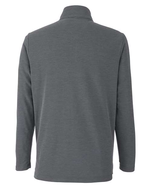 Men's Fusion ChromaSoft™ Pique Quarter-Zip Pullover — Carbon Heather