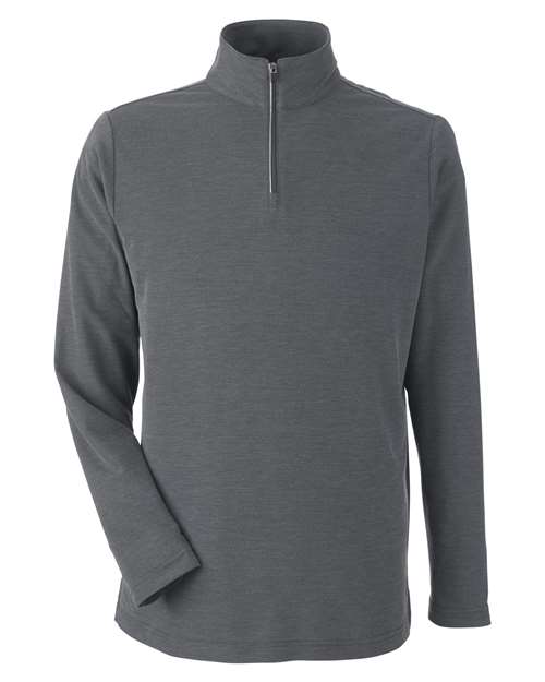 Men's Fusion ChromaSoft™ Pique Quarter-Zip Pullover — Carbon Heather