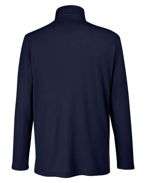 Men's Fusion ChromaSoft™ Pique Quarter-Zip Pullover — Classic Navy