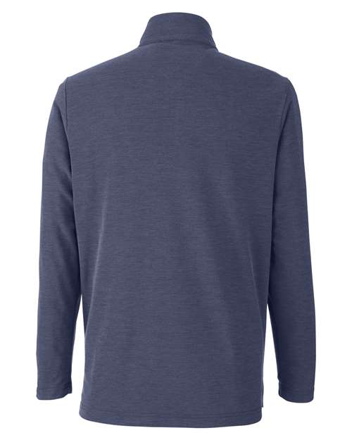 Men's Fusion ChromaSoft™ Pique Quarter-Zip Pullover — Classic Navy Heather
