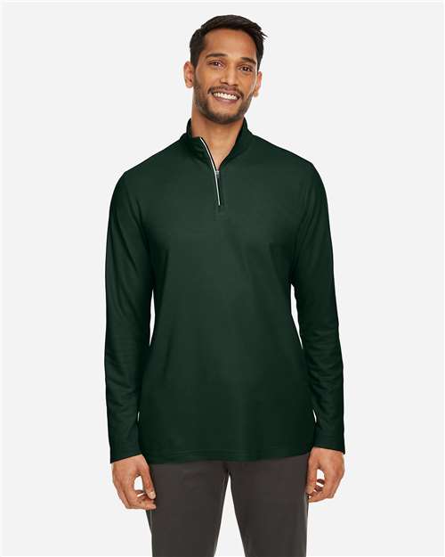 Men's Fusion ChromaSoft™ Pique Quarter-Zip Pullover — Forest