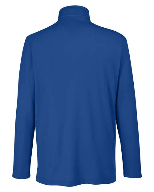 Men's Fusion ChromaSoft™ Pique Quarter-Zip Pullover — True Royal