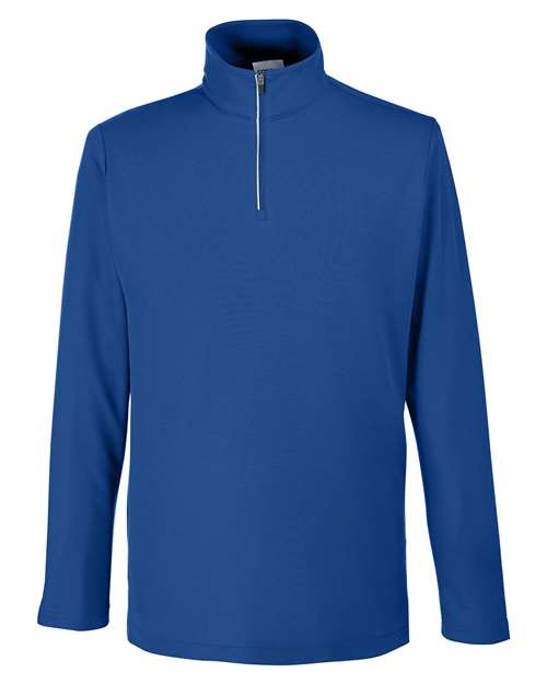 Men's Fusion ChromaSoft™ Pique Quarter-Zip Pullover — True Royal