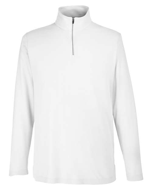 Men's Fusion ChromaSoft™ Pique Quarter-Zip Pullover — White