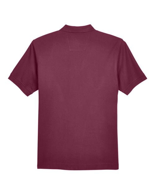 Men's Pima Piqué Polo — Burgundy