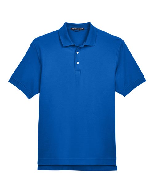 Men's Pima Piqué Polo — French Blue