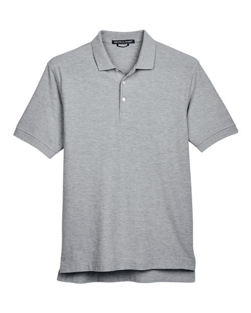 Men's Pima Piqué Polo — Grey Heather