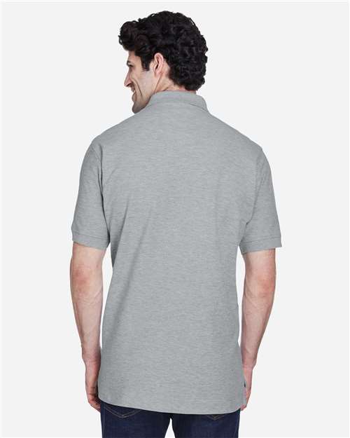 Men's Pima Piqué Polo — Grey Heather