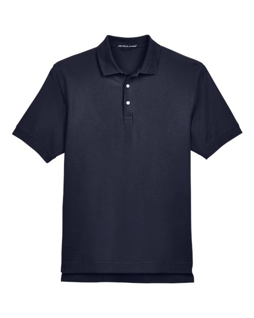 Men's Pima Piqué Polo — Navy