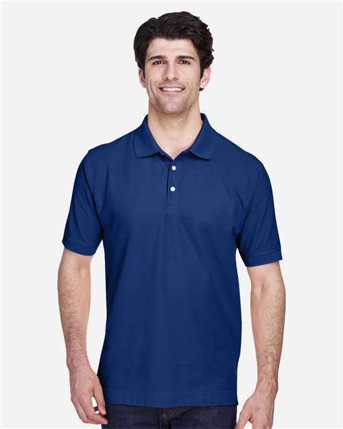 Men's Pima Piqué Polo — True Royal