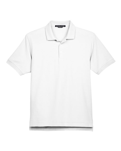 Men's Pima Piqué Polo — White