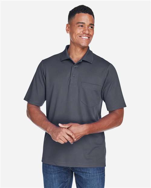 Men's Origin Performance Piqué Polo with Pocket — Carbon
