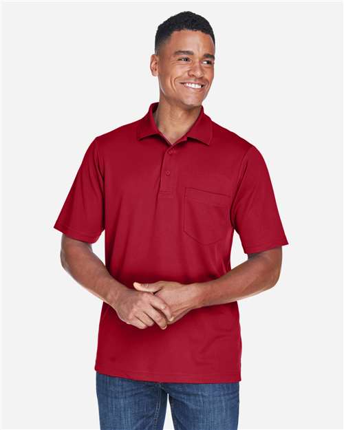 Men's Origin Performance Piqué Polo with Pocket — Classic Red