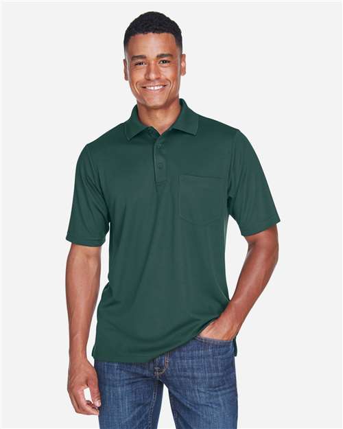 Men's Origin Performance Piqué Polo with Pocket — Forest