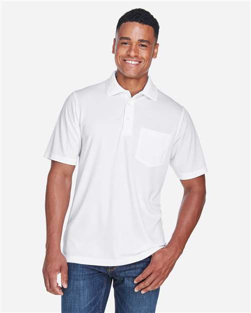 Men's Origin Performance Piqué Polo with Pocket — White