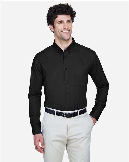 Men's Operate Twill Dress Shirt — Black