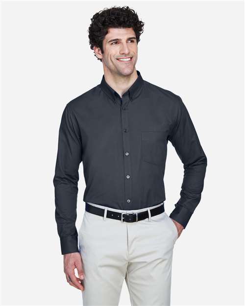 Men's Operate Twill Dress Shirt — Carbon