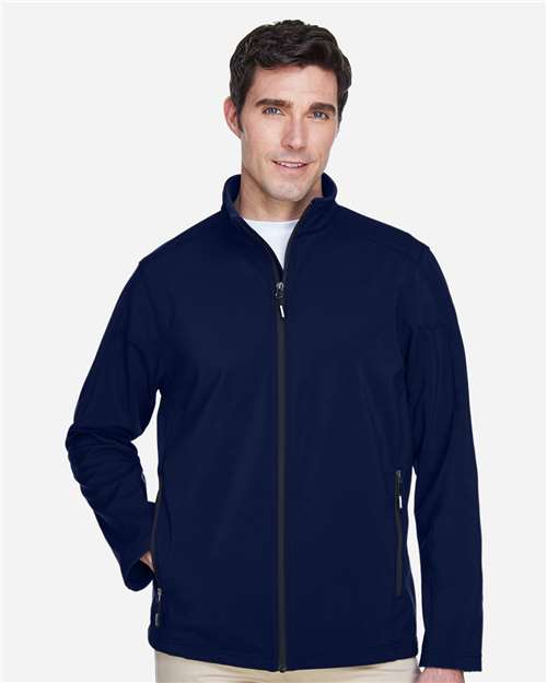 Men's Cruise Two-Layer Fleece Bonded Soft Shell Jacket — Classic Navy