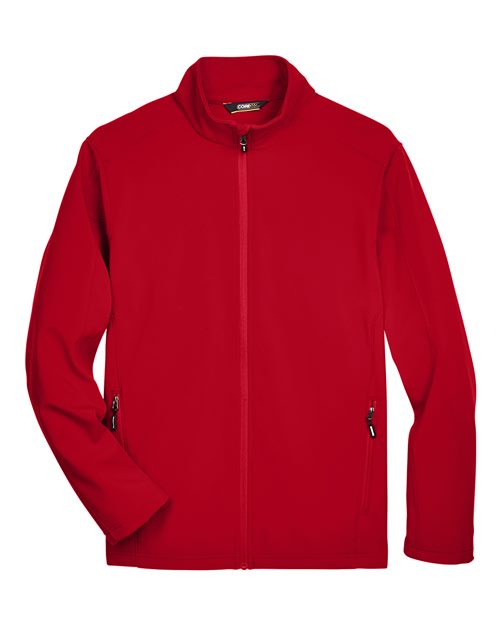 Men's Cruise Two-Layer Fleece Bonded Soft Shell Jacket — Classic Red