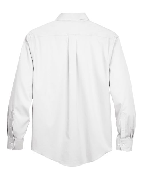 Men's Crown Collection® Solid Stretch Twill Woven Dress Shirt — White