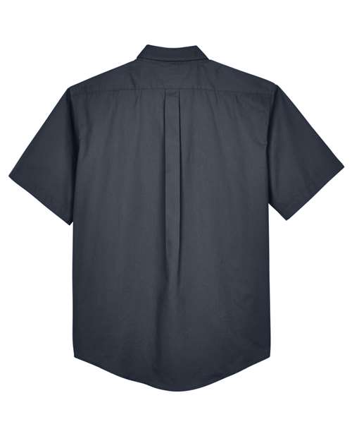 Men's Optimum Short Sleeve Twill Dress Shirt — Carbon