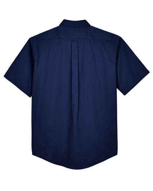 Men's Optimum Short Sleeve Twill Dress Shirt — Classic Navy
