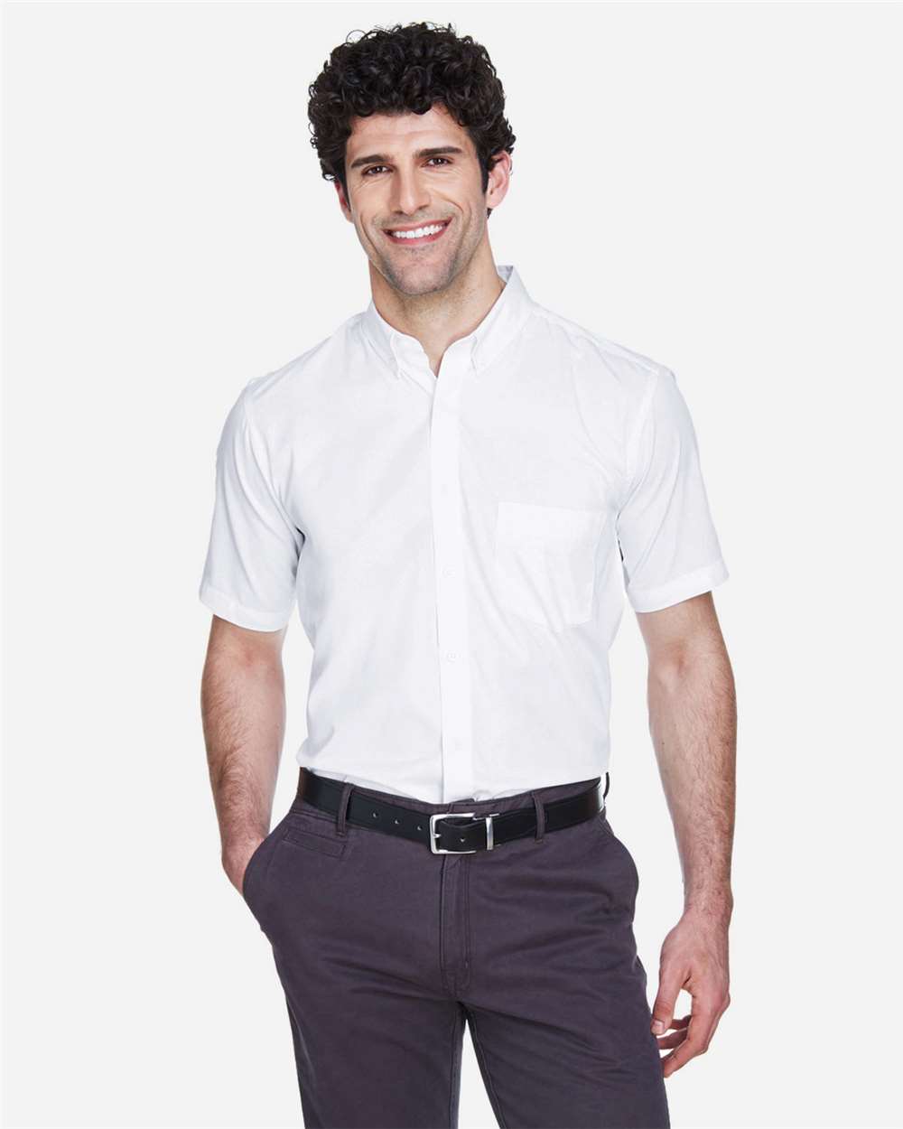 Chemise homme en sergé Optimum à manches courtes — CORE365