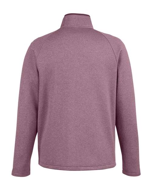 Men's Venture Heathered Stripe Full-Zip Jacket — Burgundy/ White