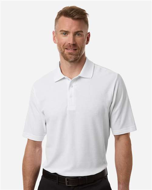 Men's Tall Resolve CVC Performance Pique Polo — White