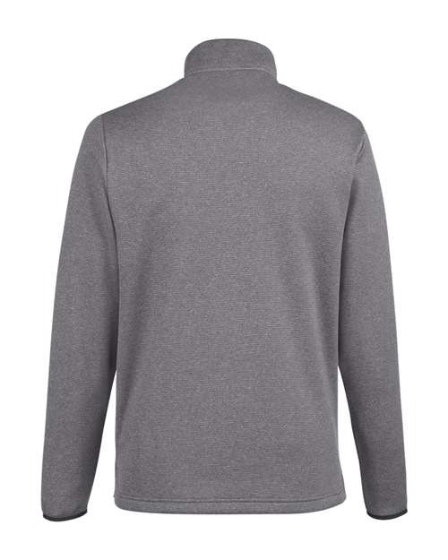 Men's Venture Heathered Stripe Quarter-Zip Pullover — Black/ White