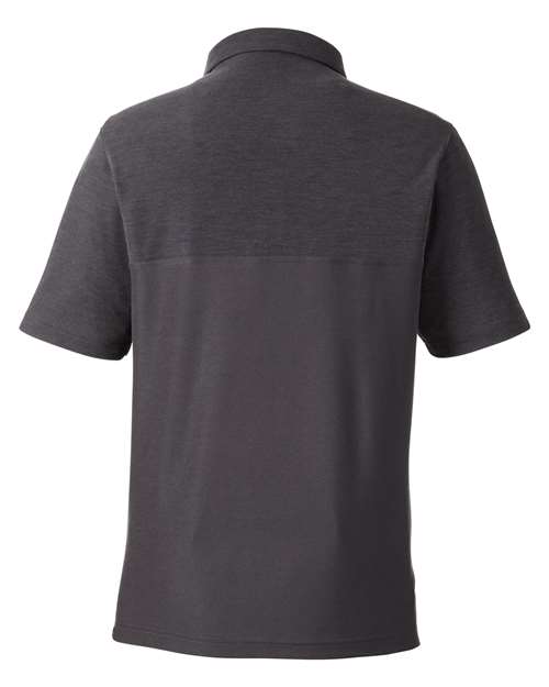 Men's Fusion ChromaSoft™ Colorblock Polo — Carbon/ Carbon Heather