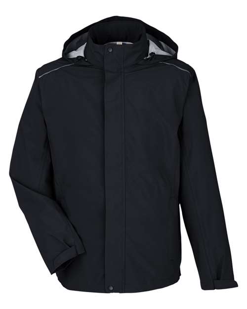 Men's Barrier Packable Waterproof Rain Jacket — Black