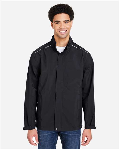 Men's Barrier Packable Waterproof Rain Jacket — Black