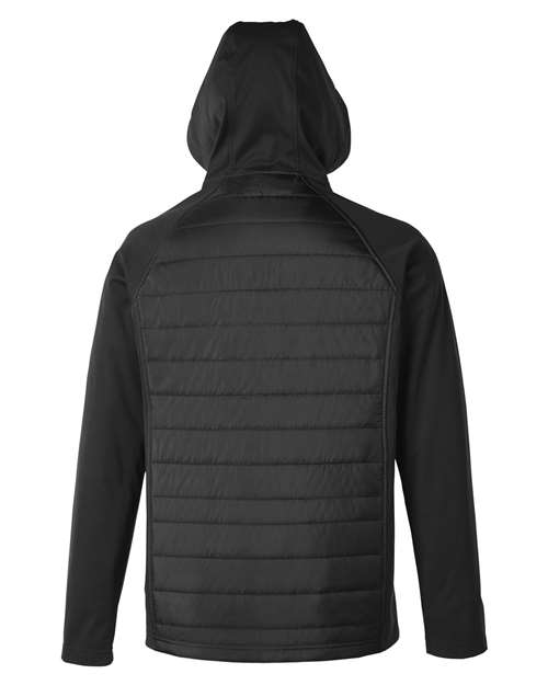 Unisex Techno Lite Hybrid Hooded Jacket — Black