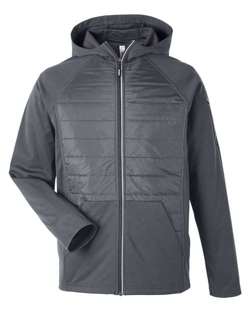 Unisex Techno Lite Hybrid Hooded Jacket — Carbon