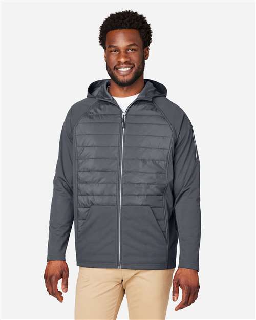 Unisex Techno Lite Hybrid Hooded Jacket — Carbon