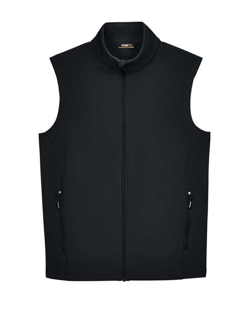Men's Cruise Two-Layer Fleece Bonded Soft Shell Vest — Black