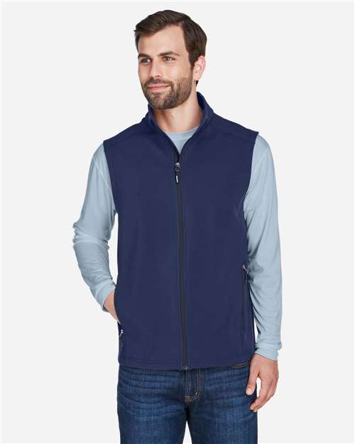 Men's Cruise Two-Layer Fleece Bonded Soft Shell Vest — Classic Navy