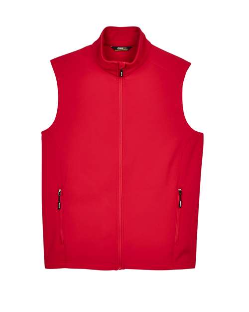 Men's Cruise Two-Layer Fleece Bonded Soft Shell Vest — Classic Red