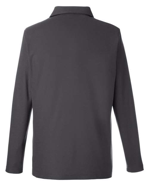 Men's Fusion ChromaSoft™ Long Sleeve Pique Polo — Carbon