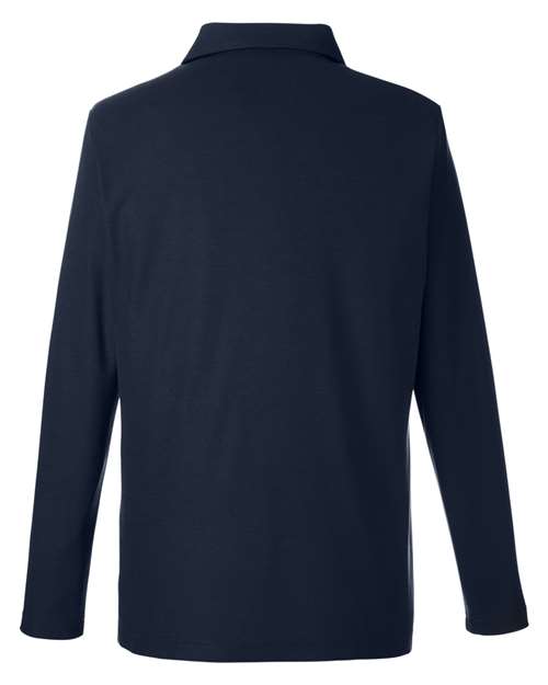 Men's Fusion ChromaSoft™ Long Sleeve Pique Polo — Classic Navy