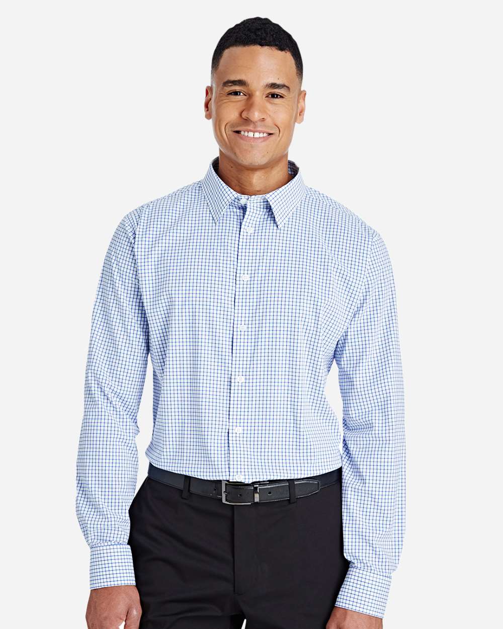 Chemise homme à microcarreaux CrownLux — Devon & Jones